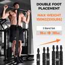 Innstar Pull Up Assistance Bands, Heavy Duty Resistance Band for Pull Up Assist, Adjustable Resistance 165-265lbs with Fabric Feet/Knee Rest, Pull Up Bands Assistance Bands