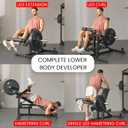 Finer Form GLX Adjustable Weight Bench with Leg Extension and Curl Machine