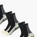 Yufree 2 Pairs Mens Grip Soccer Socks Non Slip Grippy Women Socks for Football Basketball Sports One Size