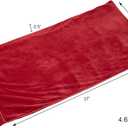 DreamTime Aromatherapy Blanket, Luxury Gift, Plush Lap Quilt, Soothing, Cinnamon Clove Scent (One Size, Red)