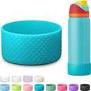 Silicone Boot for Owala Water Bottle 24 oz 32 oz 40 oz, Anti-Slip Protective Sleeve for FreeSip/Twist/Flip Stainless Steel Water Bottles Accessories (Blue)