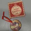 Charcuterie Board Ornament 2025, Realistic Meat and Cheese Platter Ceramic Keepsake, Foodie Christmas Decoration for Kitchen, Hostess Gift for Women Mom, White Elephant Stocking Stuffer