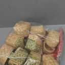 Geelin 24 Pcs Mini Woven Basket with Handle and Red White Gingham Paper Napkins Wood Chip Mini Flower Fruit Picnic Basket Chip for Easter Spring Wedding Party Gift Decoration (Medium)