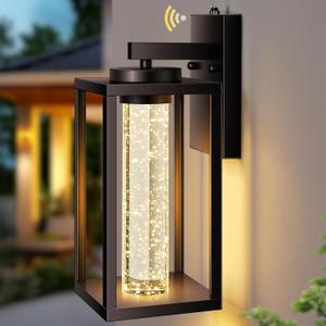VIANIS Large Oil Rubbed Bronze Exterior Lighting Fixtures Wall Mount for House, Farmhouse Built-in LED Outdoor Wall Lantern, 100% Aluminum Waterproof Dusk to Dawn Exterior Sconce Lights for Garage (Tall 1-Pack)