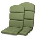 BPS 52x20 Inch Outdoor Adirondack Chair Cushion Set of 2, Fade-Resistant and Water-Resistant Olefin Fabric Patio Chair Cushions with Straps for Outdoor/ Indoor Dining Chairs, Rocking Chairs