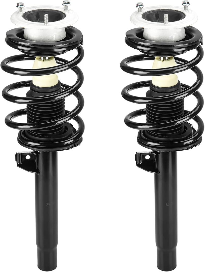 Front Strut Shock Assembly w/Coil Spring for BMW 323Ci 323i 3278Ci 328i 2000, 2001-2005 320i 325Ci 330Ci 330i, RWD, Replace 171581 171582, Left & Right, 2PCS