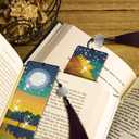 4 PCS Diamond Art Bookmarks for Adult Reader and Crafts Lovers