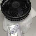 Primevolve Portable Oscillating Standing Fan,Rechargeable Battery Operated USB Floor Table Desk Fan with Remote, Bedroom Camping Travel Fans Black 7.7"