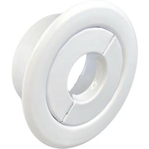 Retrofit Recessed Fire Sprinkler Escutcheon 1/2 in. IPS - Split 3 Piece in White - Depth Adjustment Range up to 3/4 in. for Fire Sprinkler Trim