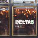 30"x7" Large LED DELTA-8 Sign for Smoke Shops, Super Bright Unique Design DELTA-8 Sign with Hanging Installation, High Visibility Sign for Stores Retail Shops Window (DELTA 8)