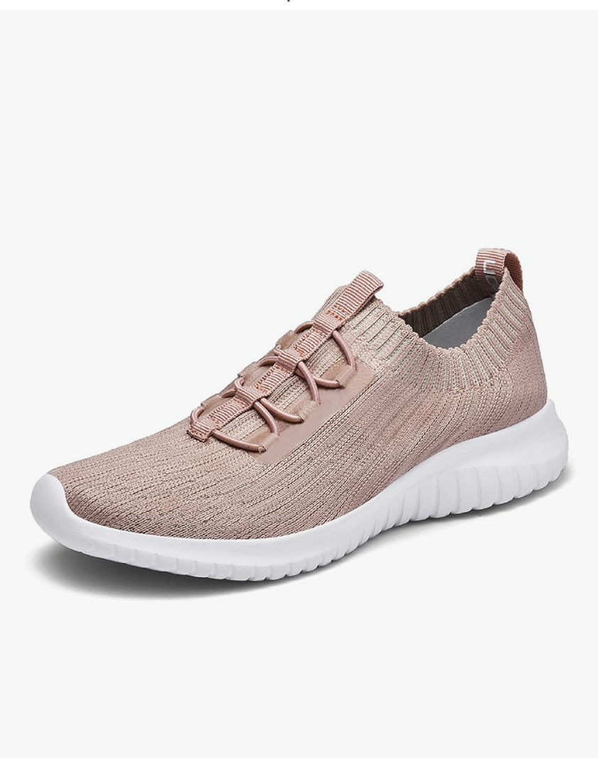 konhill Women's Comfortable Walking Shoes - Tennis Athletic Casual Slip on Sneakers 38