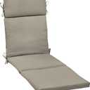 Arden earthFIBER Outdoor Chaise Cushion, 21 x 72, Rain-Proof, Fade Resistant, Cushion for Chaise Lounger Sandbar Taupe Texture
