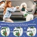 Belly Bands for Male Dogs 5 Pack Washable Dog Diapers Reusable Male Dog Pee Wraps with 5pcs Dog Diaper Liners for Doggie in Incontinence or Excitable Urination and Training, M