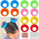 XANGNIER Hair Accessories Kits for Girls,Women,Kids,12 Pcs Cupcake Liners Hair Accessories Decorations for Crazy Day with 12 Clips and Silicone Decorative Granules