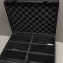 Kabinka Graded Card Storage Box, Trading Card Storage Case Holds 140+ Graded Cards, Sports Card Storage Box with TSA Combination Lock, Fits PSA/CSG/CGC/SGC/BGS/Top Loaders (Black)