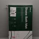 Stone Bath Mat (23.6 x 15.4 Marble), Super Absorbent Diatomaceous Earth Bath Mat, Quick Drying Non-Slip Diatomite Stone Bath Mats for Bathroom, Easy to Clean- Light Grey