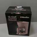 MELLERHOME 12-Cup Pink Coffee Maker - Borosilicate Carafe, Auto-Off, Pink Accessories, Reusable Filter, Anti-Drip, Kitchen Appliances, Keep-Warm Function, Kitchen Dcor