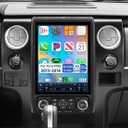 8 Core 4G+64G F150 2013-2014 Car Radio, 12.1 IPS Screen Tesla Style F150 Stereo with Android 15 Weather Forecast AM/FM/DSP WiFi,Wireless CarPlay & Android Auto BT SWC MirrorLink