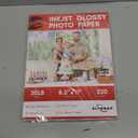 220 Sheets Glossy Thin Inkjet Printer Paper 115gsm 30Lb 8.5x11 Inches for DIY Chip Bag and Print Brochure Flyer,Compatible Inkje Printer and Dye ink Elygrap