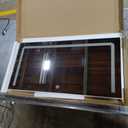 DWVO Vanity Desk with LED Lighted Mirror and 3 Lighting Modes, L-Shaped Corner Vanity Table, 48" Large Dressing Table with 5 Tempered Glass Drawers with Open Storage Shelves, White