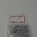 ISPINNER 125pcs Large Flange Aluminum Blind Rivets, Pop Rivets Assortment Kit (Silver)