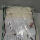 Pinch Pleated Linen Curtains 96 Inches Long for Living Room Bedroom, Light Filtering Boho Window Drape 96 inch 2 Panels Burgs with Hooks&Rings 8ft Cream Birch Sliding Glass Door Sheer Curtain Decor