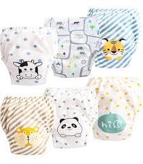 Upairy Training Pants for Boys Girls,Potty Training Underwear,Learning Designs Training Underwear Pants,Soft Absorbent & Leak-Proof,100% Cotton 6pcs
