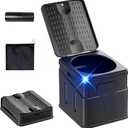 Portable Toilet,Camping Toilet Have Small Foldable Size. It is Compact Portable Toilet for Adults and Children. Suitable for Cars, Hiking, Beaches and Camping, Black