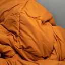 Queen (88'' x 92'') Size Orange Comforter 1 Piece 100% Pure Cotton 500 GSM All Season Goose Down Alternative Baffle Box Comforter Ultra Soft with 4 Corner tabs - Machine Washable