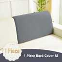 Yoovat Couch Cushion Covers for Sofa Couch Covers Wear-Resistant Universal Sofa Cover Washable Stretch for Sectional Slipcovers (Texture-Gray,Back Cover M)