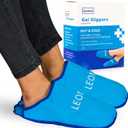 Gel Ice Pack Slippers - Provides Hot and Cold Therapy for Foot Pain, Neuropathy Pain Relief for Feet, Gout Relief, Swollen Feet, Plantar Fasciitis and Heel Spurs- One Size Fits Most (Blue)