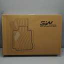 3W Floor Mats & Cargo Liner Fit Toyota Sienna 2021-2025 LE/XLE(Only for 8 Seat), TPE All Weather Custom Fit Floor Liner for Sienna 1st, 2nd and 3rd Row and Trunk, Black