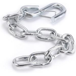 15-Inch Towing Safety Chain - Tie Down Trailer Safety Chains with Hooks Boat Safety Kit