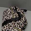 Expandable Travel Duffle Bags Weekender Overnight Bags for Women Men Hospital Bag for Women Labor Delivery with Toiletry Bag Waterproof (Leopard)