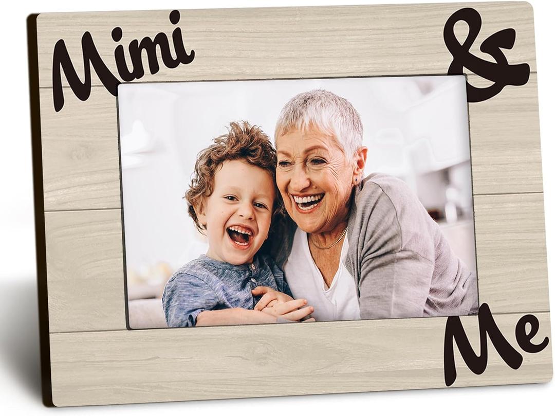 Mimi and Me 4x6 Picture Frame, Mimi Gifts for Grandma, Grandkids Photo Frame, Grandma Photo Frame, Gifts for Mimi from Grandkids, Mimi and Me Picture Photo Frames for Desk Decor