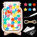 9" DIY Name 40 Tokens Star Magnetic Reward Jar Gifts for Classroom Teacher Kids Potty Training Chore Chart Toddler Boy Girl Good Behavior Management Tools Back to School RWJ-03-STAR-M