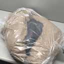 Calming Dog Bed Fluffy Plush Dog Mat for Furniture Protector with Removable Washable Cover for Large Medium Small Dogs and Cats (Extra Large (53x39.3x6), Camel)