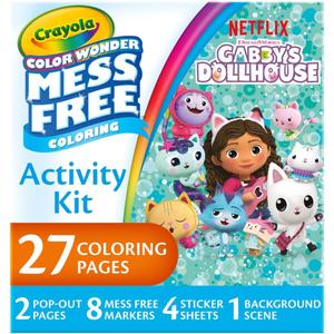 Crayola Color Wonder Gabby's Dollhouse Activity Kit, Mess Free Coloring Set for Toddlers, Travel Activities, Toddler Toys, Gifts for Girls & Boys
