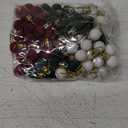 120 Pcs Mini Christmas Velvet Balls Ornaments Bulk, 0.79inch / 20 Mm, Flocked, Ready to Hang for Christmas Tree, Wreaths, Patio(Christmas Colors)