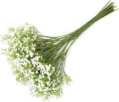 Artificial White Baby Breath/Gypsophila Silk White Flowers Wedding Home Party Decor Gift (White)