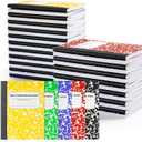 feela 40 Pack Mini Composition Notebook Bulk, Cute Pocket Composition Note Pad, Small Journal Notebooks for Students College School Supplies, 4.5" X 3.25", Narrow Ruled, 5 Marble Covers