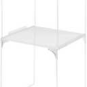 Locker Organizer Shelf Stackable Extra Locker Shelf for School Locker Organizer Storage Cabinet Accessories Suitable for School, Office, and Home use (2, White)