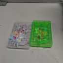 2 Pieces Present Card Holder Maze Puzzle - Creativity Plastic Puzzle Box With Intellectual Pinball Machine Game - Fun and Challenging for Teens Adults (Clear, Green)