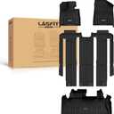 LASFIT Floor Mats&Trunk Mats for Toyota Sienna 7 Seats 2021-2025 2026 (not fit 2025 Platinum) All Weather TPE Custom Fit Floor Liner for Sienna XLE/XSE/Limited/Edition 7 Passenger (w/o Spare tire)