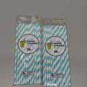 Jacent Stylish Biodegradable Paper Straws, 24 Count per Package 2-Pack Blue