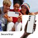 Goodon for Samsung Galaxy S23 Case Wallet - Flip Folio Leather Cover with Trendy Design, 3 Card Slots & Kickstand Function, Stylish Protective Phone Case for Women and Girls - White