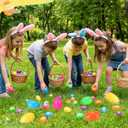 2 x 12PCS 6" Jumbo Easter Eggs, Large Empty Easter Eggs for Hunt, Colorful Giant Plastic Egg Fillable with Candy, Toys, Basket Stuffers Fillers, Easter Party Favors