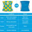CuteBone Belly Wrap Male Dog Washable Puppy Diapers Reusable Doggie Diapers Medium 3pcs a Pack DM02M