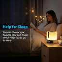 Hetyre Night Light Bluetooth Speaker, 5 in 1 Touch Control Bedside Lamp Dimmable Multi-Color Changing, Bedroom Alarm Clock, Best Birthday Gift Ideas for 10 11 12 13 14 Year Old Teenage Girls/Boys