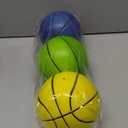 Dilabnba 5'' Mini Foam Basketball for Kids Adult, Toddlers Ball for Indoor Outdoor, Lightweight and Soft Replaceable Basketballs for Mini Hoop Enthusiasts (3PCS) (Multicolored)